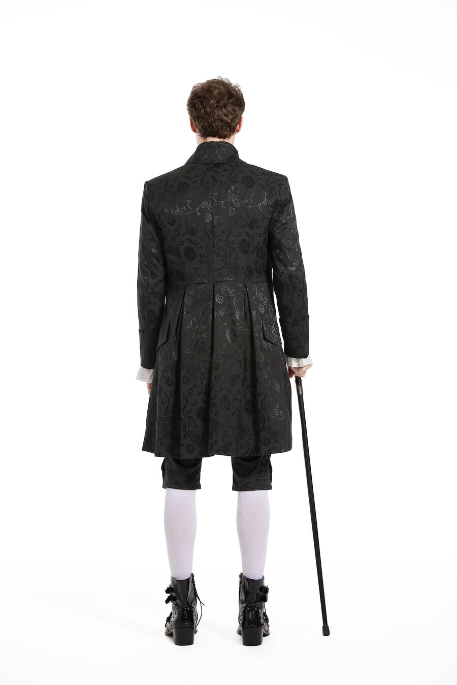 photo n°5 : Manteau Homme Gothique Aristocrate Victorien Brocard noir