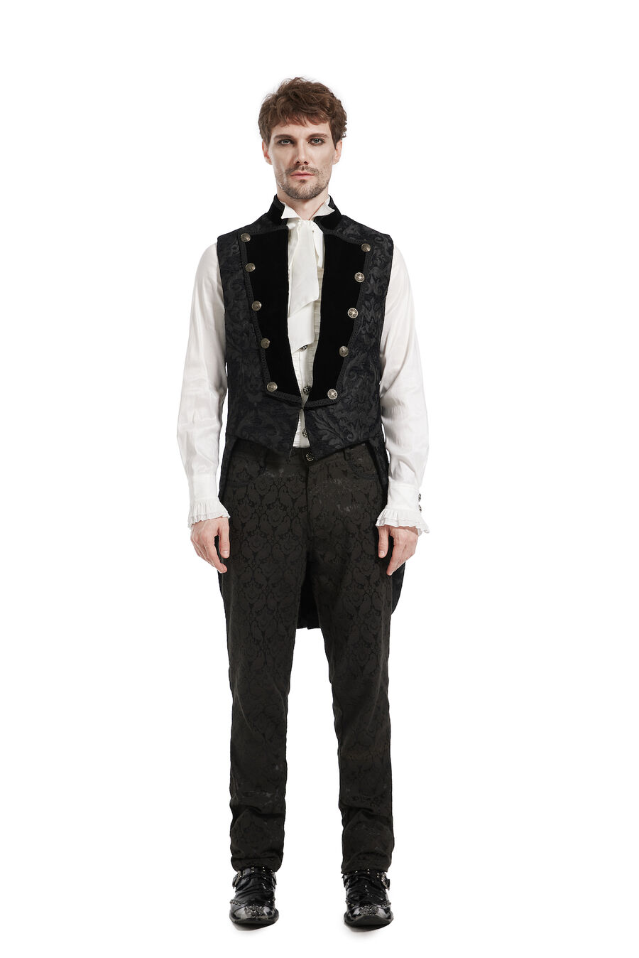 photo n°7 : Gilet royaliste noir sur noir style gothique Homme