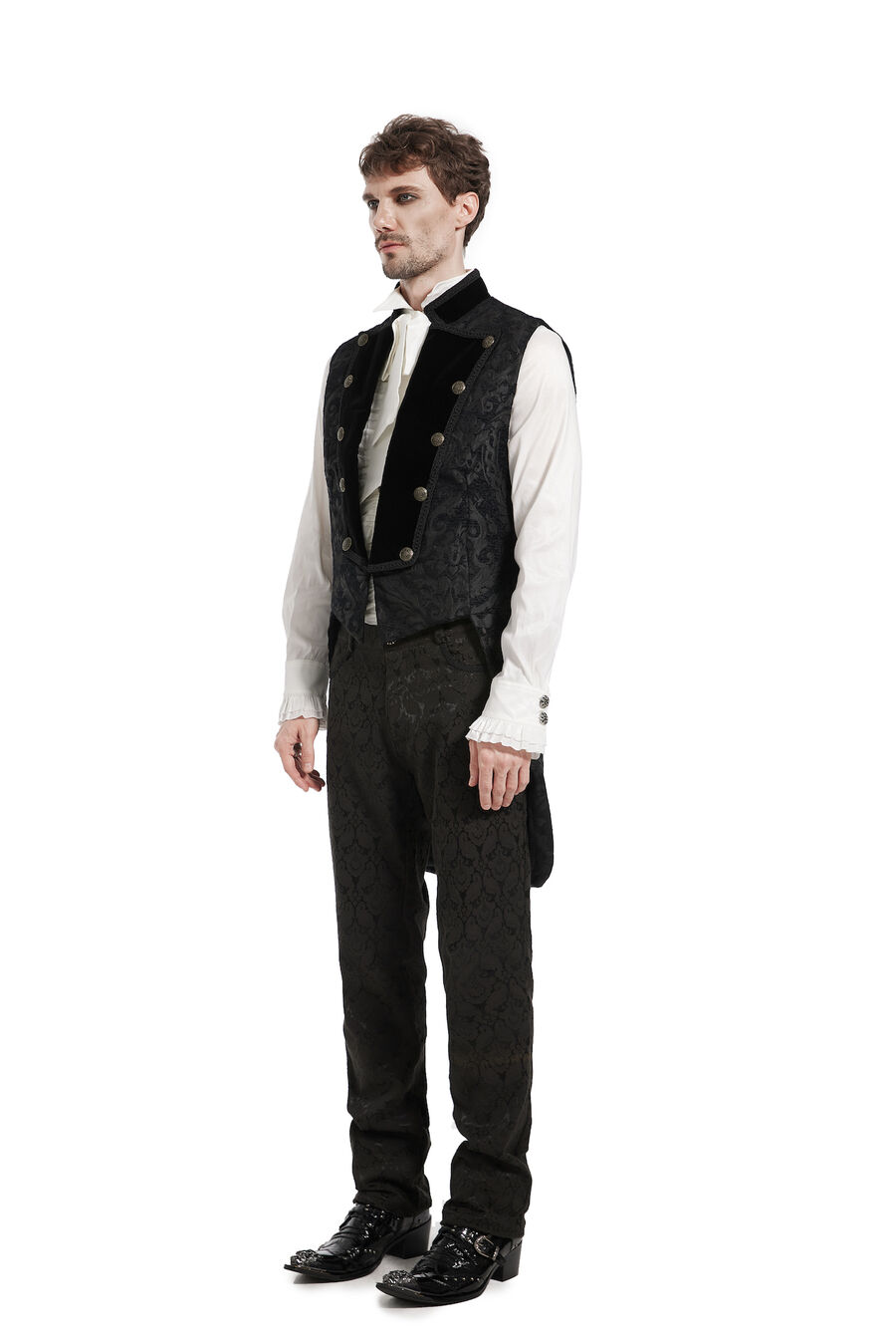 photo n°8 : Gilet royaliste noir sur noir style gothique Homme