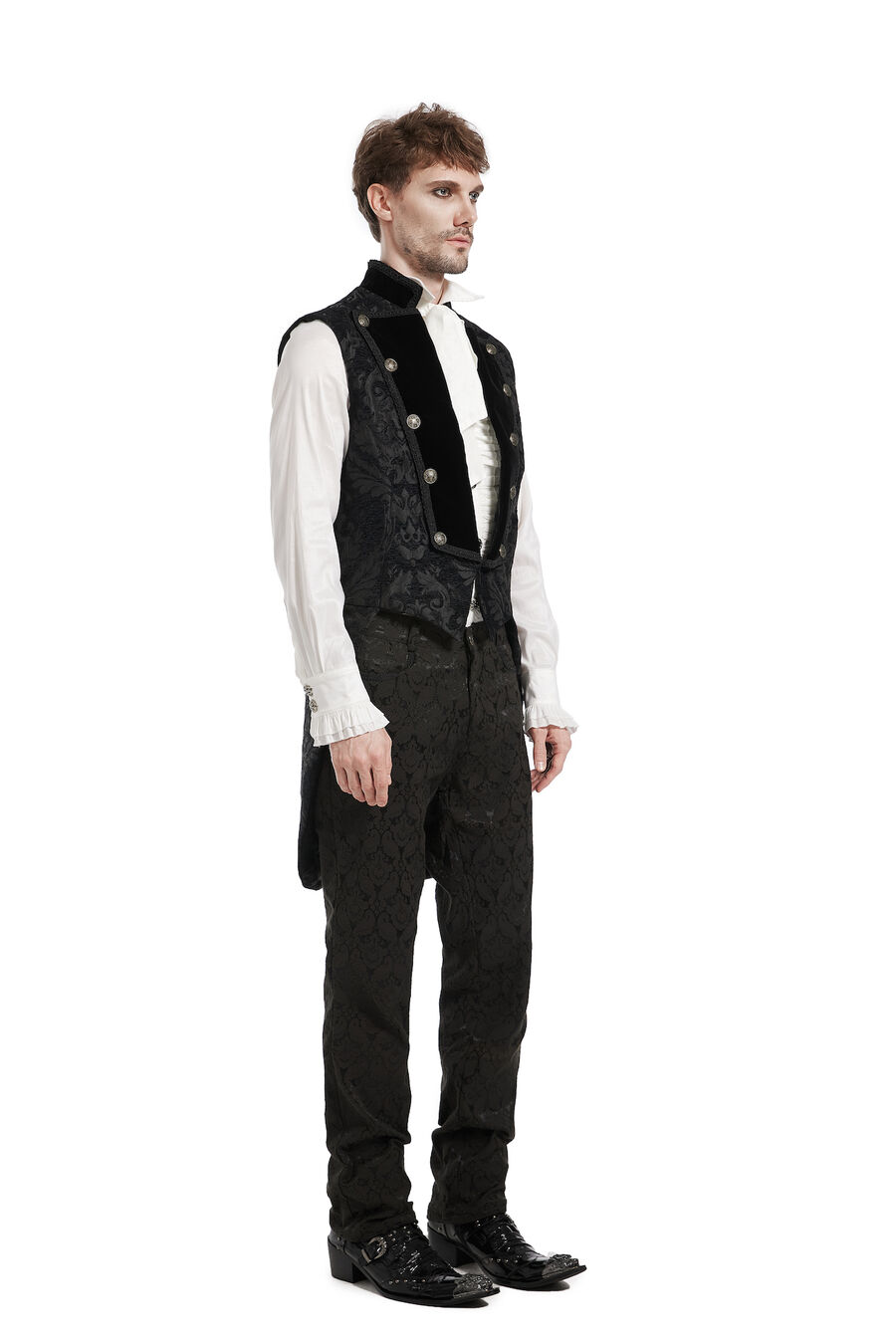 photo n°5 : Gilet royaliste noir sur noir style gothique Homme