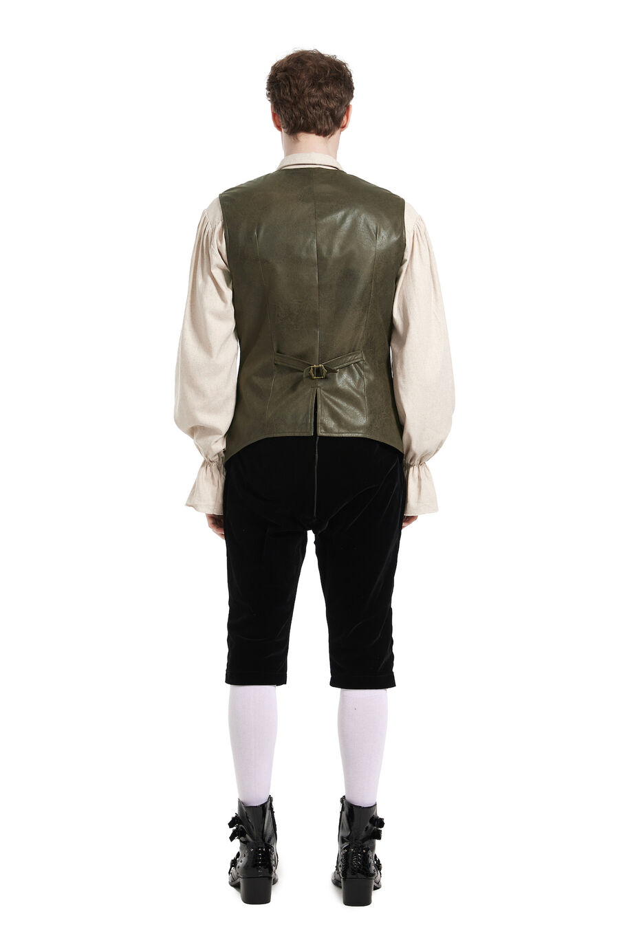 photo n°3 : Gilet Homme Gothique Steampunk Victorien Brocard blanc
