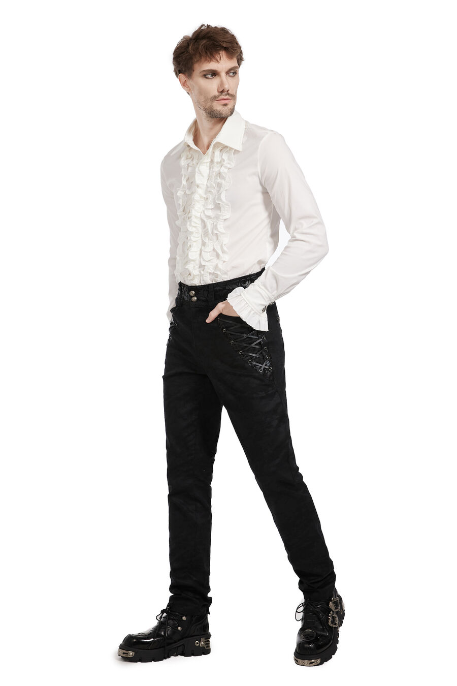 photo n°3 : Pantalon gothique coton imprimer pour homme
