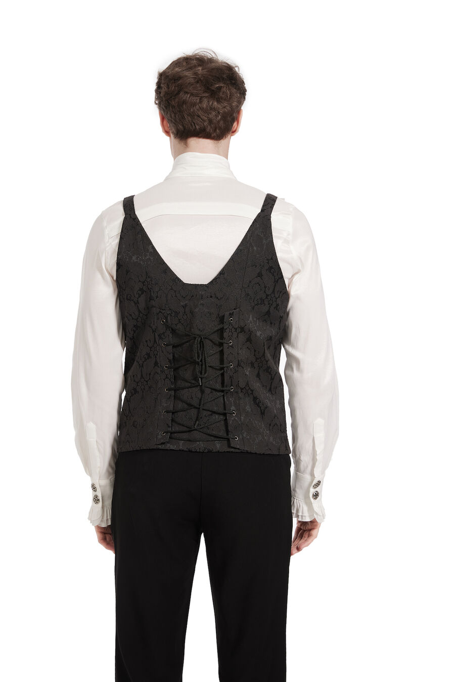 photo n°6 : Gilet Homme Gothique Steampunk Victorien Lacé pentagramme