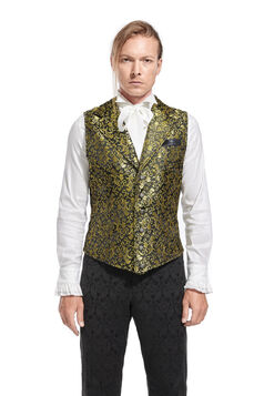gilet homme brocard pentagramme