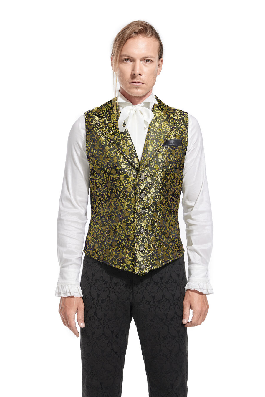 gilet homme brocard pentagramme