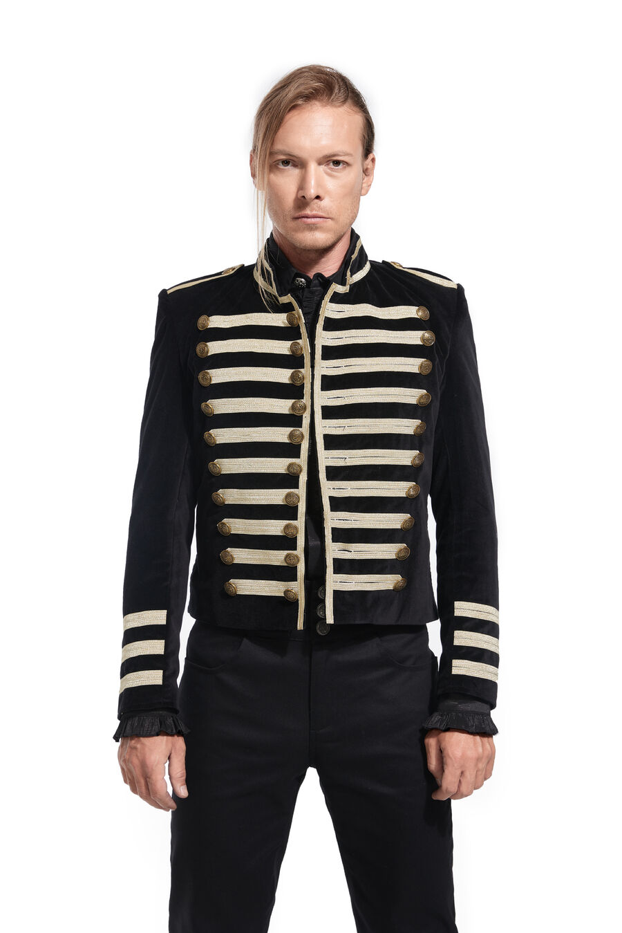 Veste officier velours homme