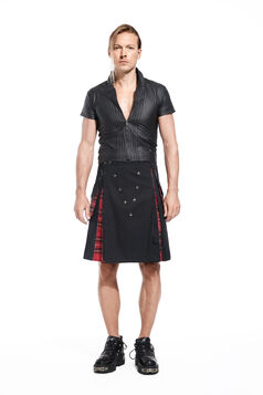 Jupe kilt gothique pour homme