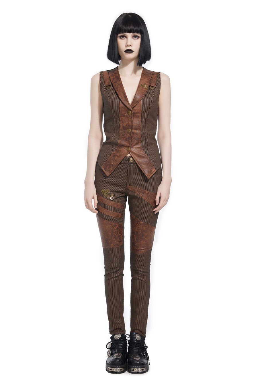pantalon femme Steampunk  pentagramme