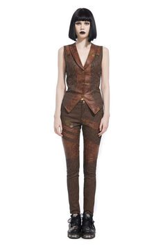 pantalon femme Steampunk pentagramme