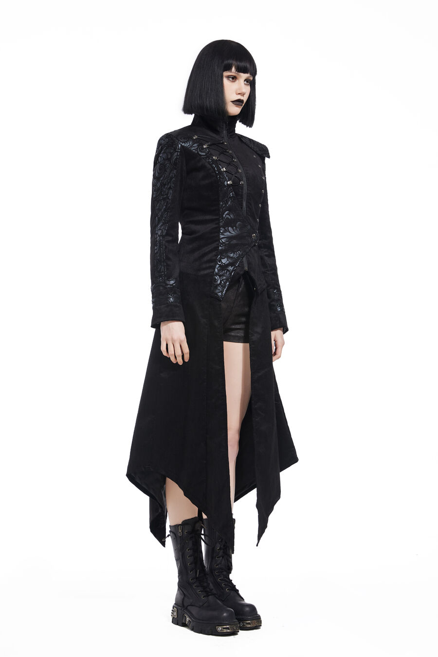 photo n°7 : Manteau long similicuir gothique