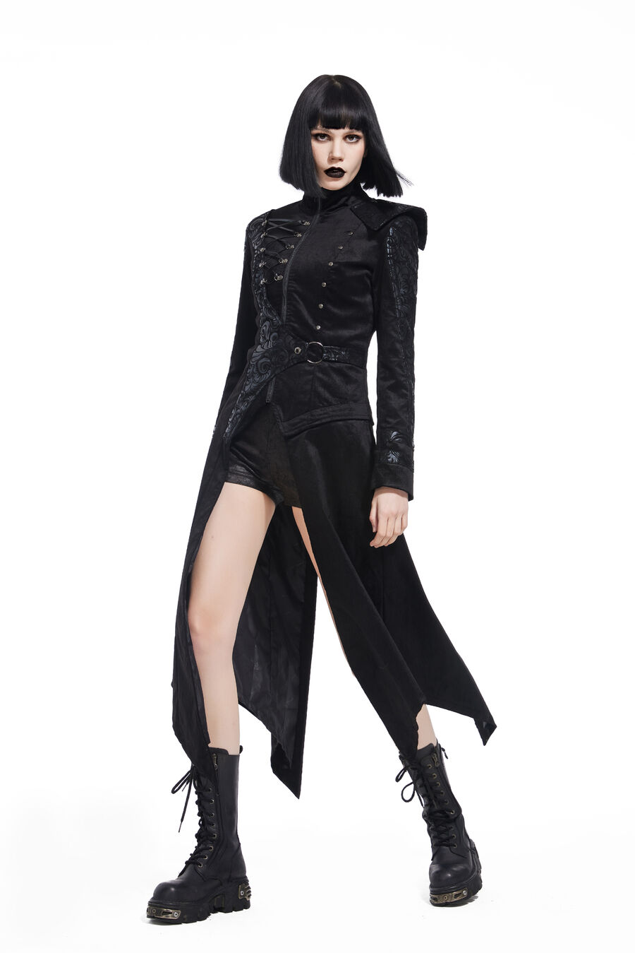 photo n°6 : Manteau long similicuir gothique