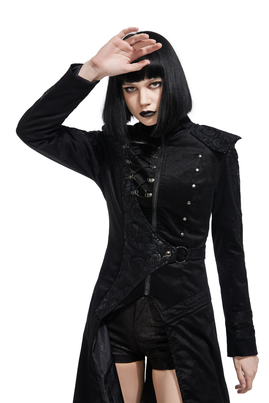 photo n°4 : Manteau long similicuir gothique