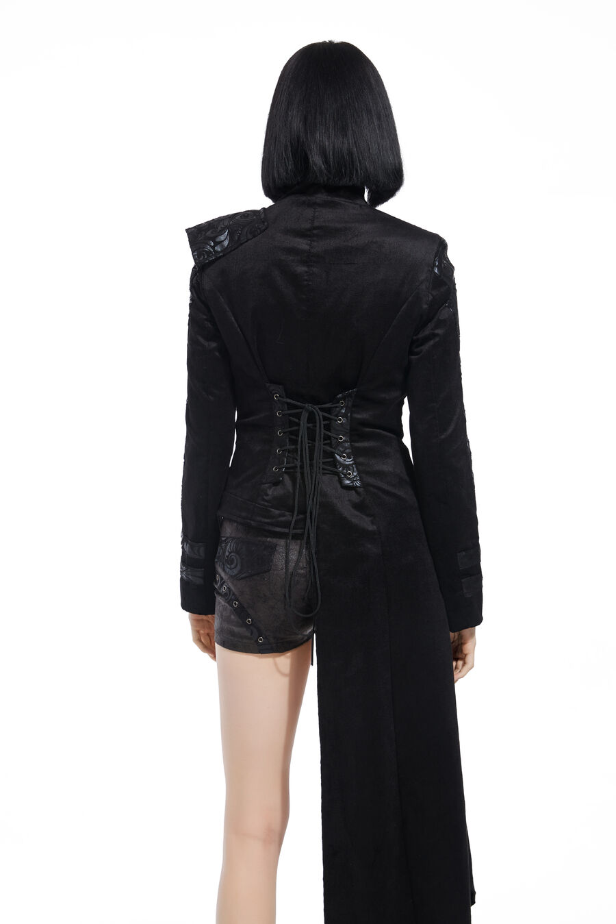 photo n°2 : Manteau long similicuir gothique