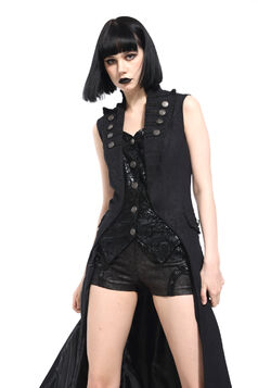 Short Steampunk Similicuir pour Femme