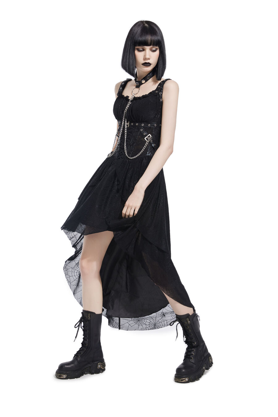 photo n°3 : robe noir gothique pentagramme