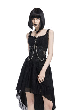 robe noir gothique pentagramme