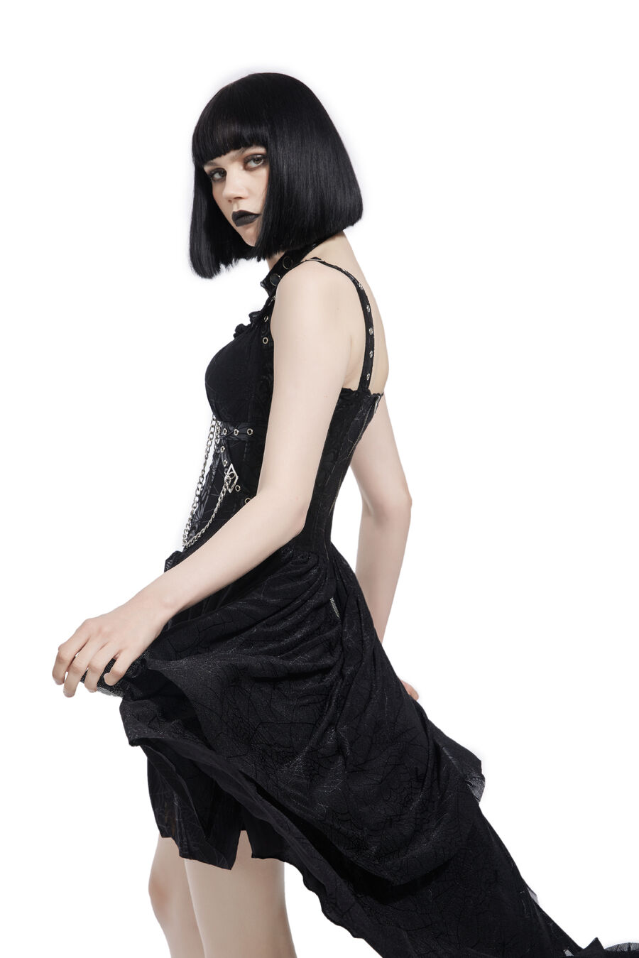 photo n°2 : robe noir gothique pentagramme