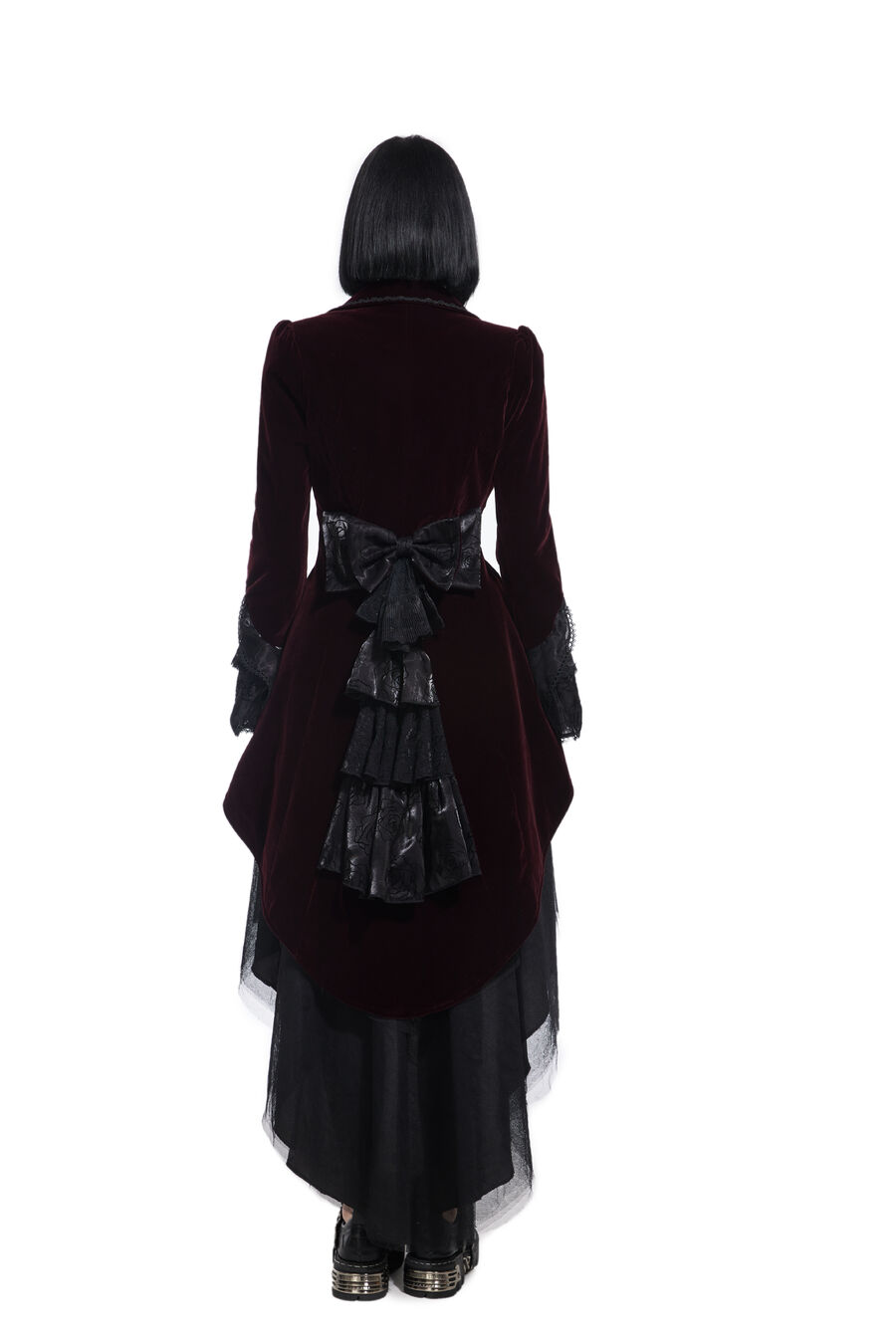 photo n°4 : Manteaux Gothique Aristocrate Romantique Traine Rouge