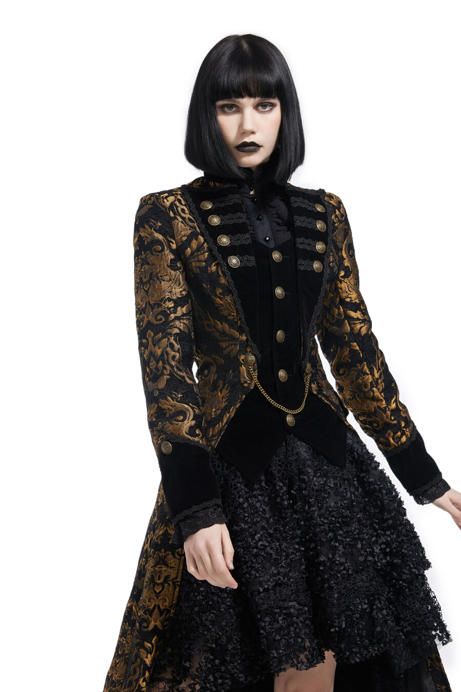 manteau femme pentagramme