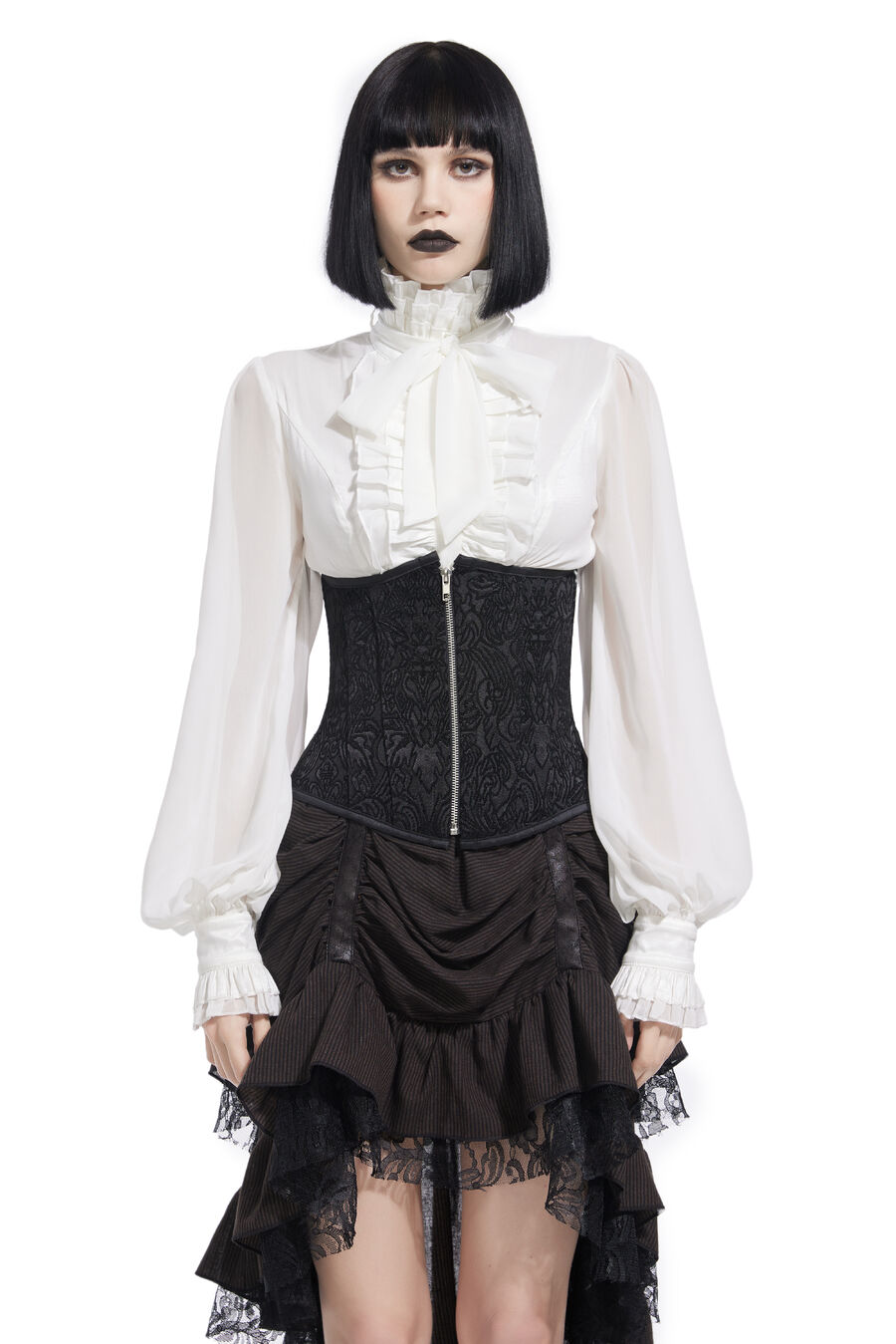 photo n°10 : Corset Sexy Glamour Laçage velours noir