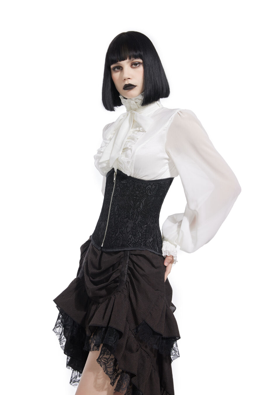 Corset Sexy Glamour Laçage velours noir