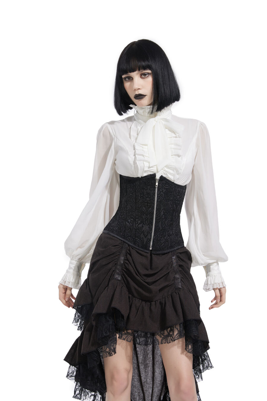 photo n°9 : Corset Sexy Glamour Laçage velours noir