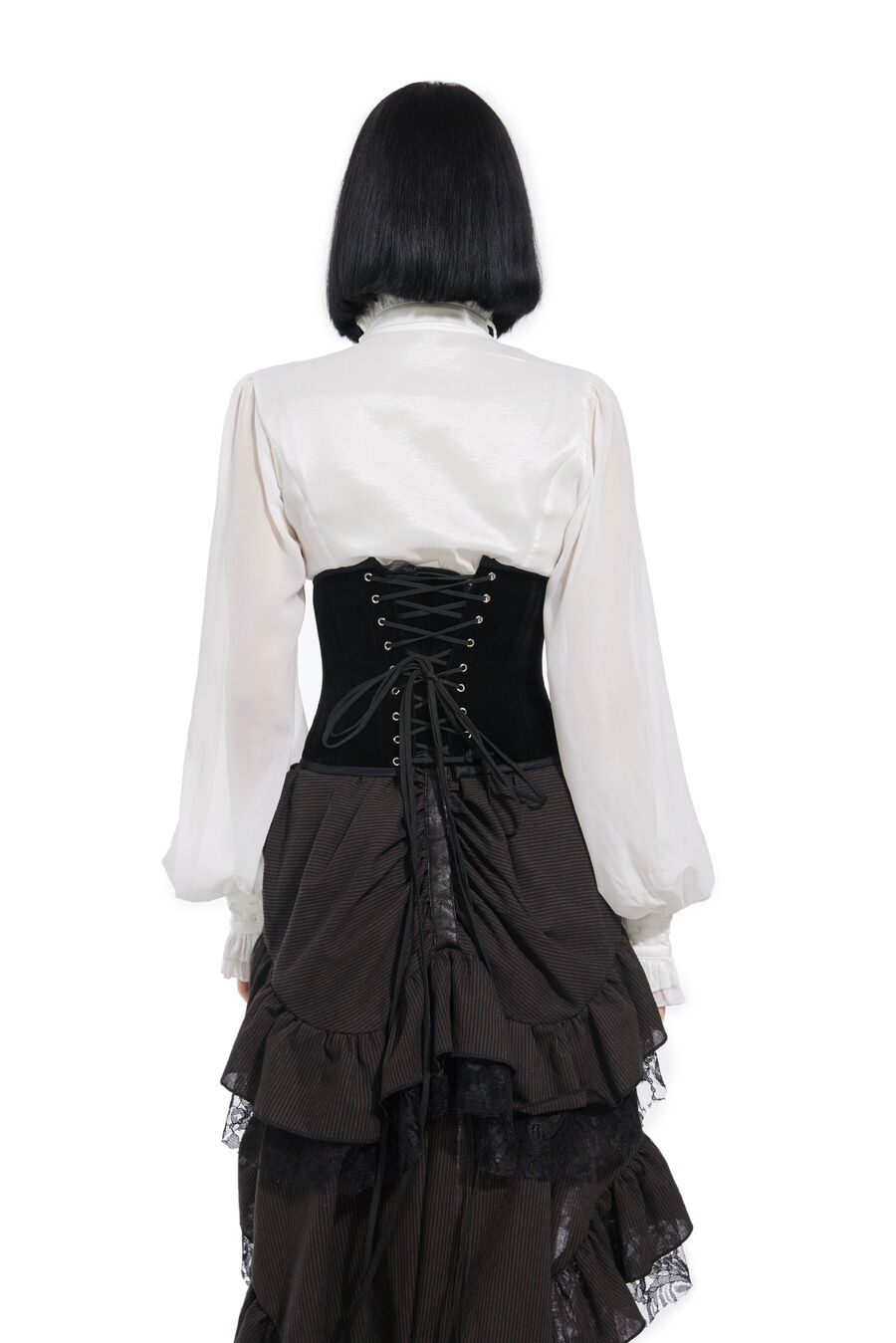 photo n°5 : Corset serre-taille Sexy Glamour Laçage velours noir
