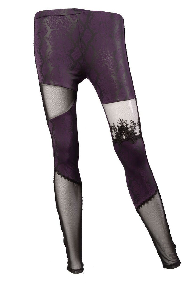 photo n°4 : Legging Gothique Asymétrique Violet