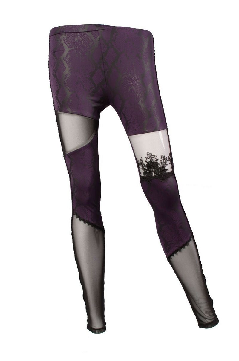 photo n°5 : Legging Gothique Asymétrique Violet