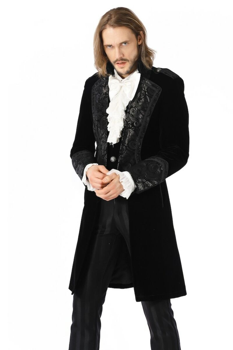 photo n°6 : Manteau en velours noir gothique