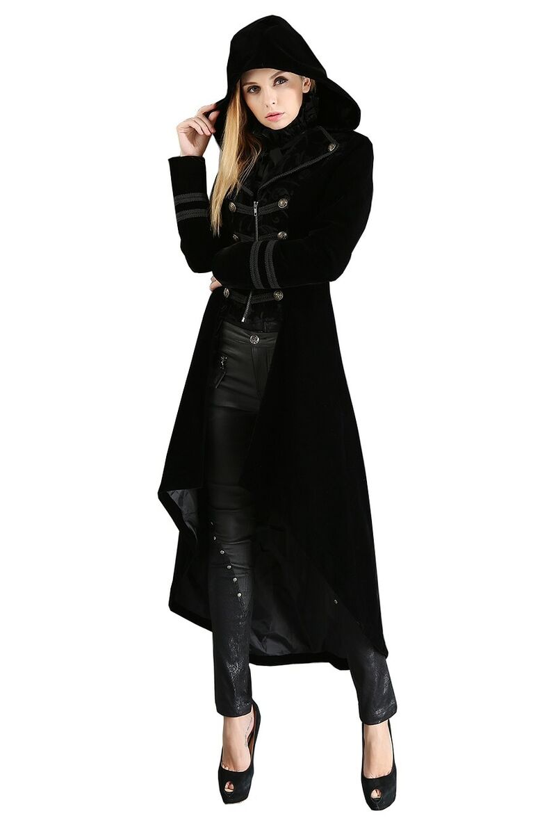 manteau gothique aristocrate velours pour femme