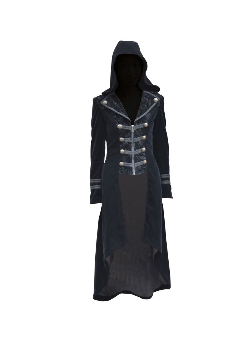 photo n°4 : manteau gothique aristocrate velours pour femme