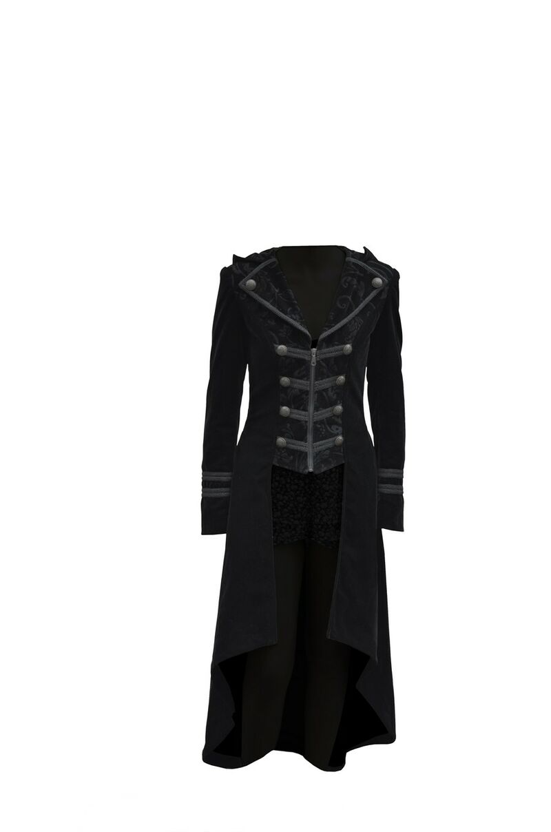 photo n°5 : manteau gothique aristocrate velours pour femme