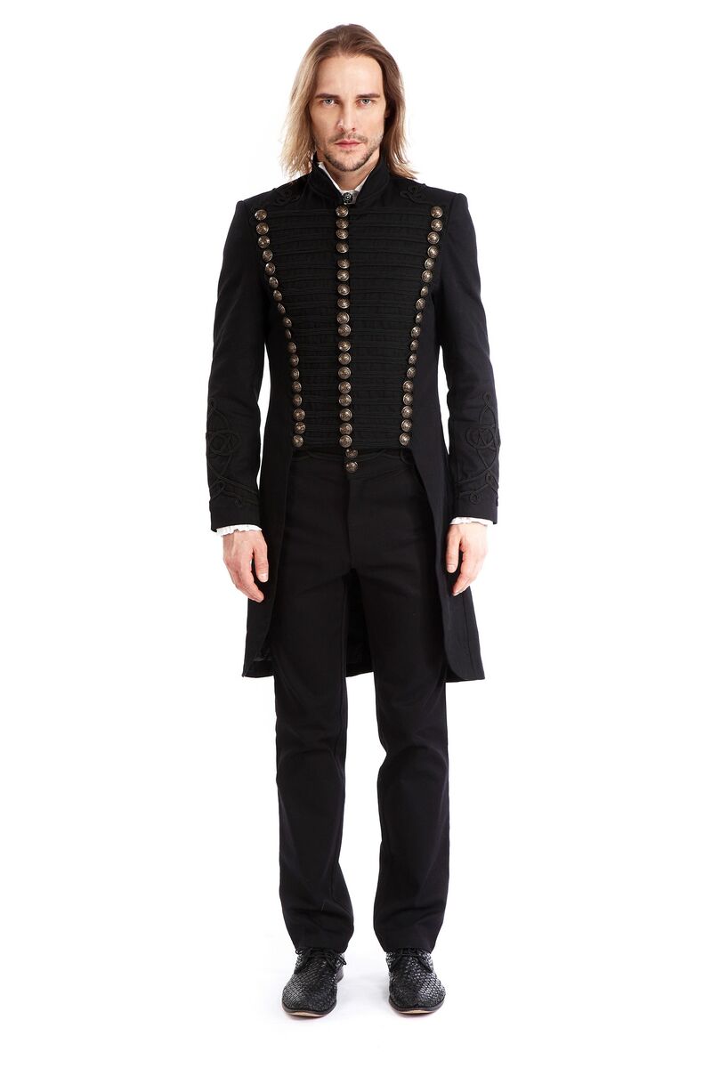 photo n°4 : Manteau gothique noir style officier pour homme