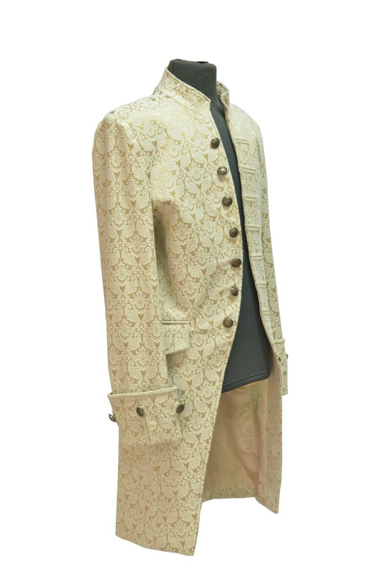 photo n°5 : Manteau Homme Gothique Aristocrate Victorien Brocard beige