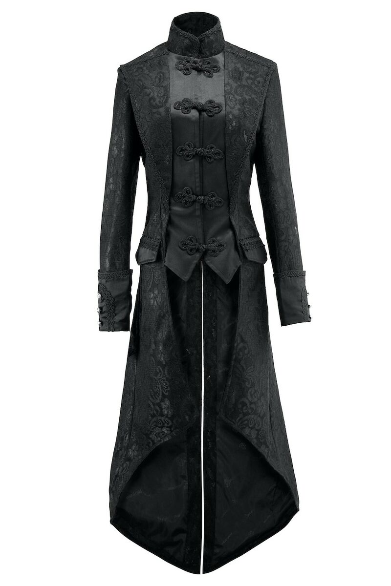 Manteau long gothique en dentelle femme