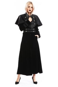 Manteau long victorien femme