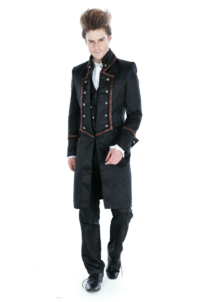 photo n°2 : Manteau long marron gothique aristocrate homme
