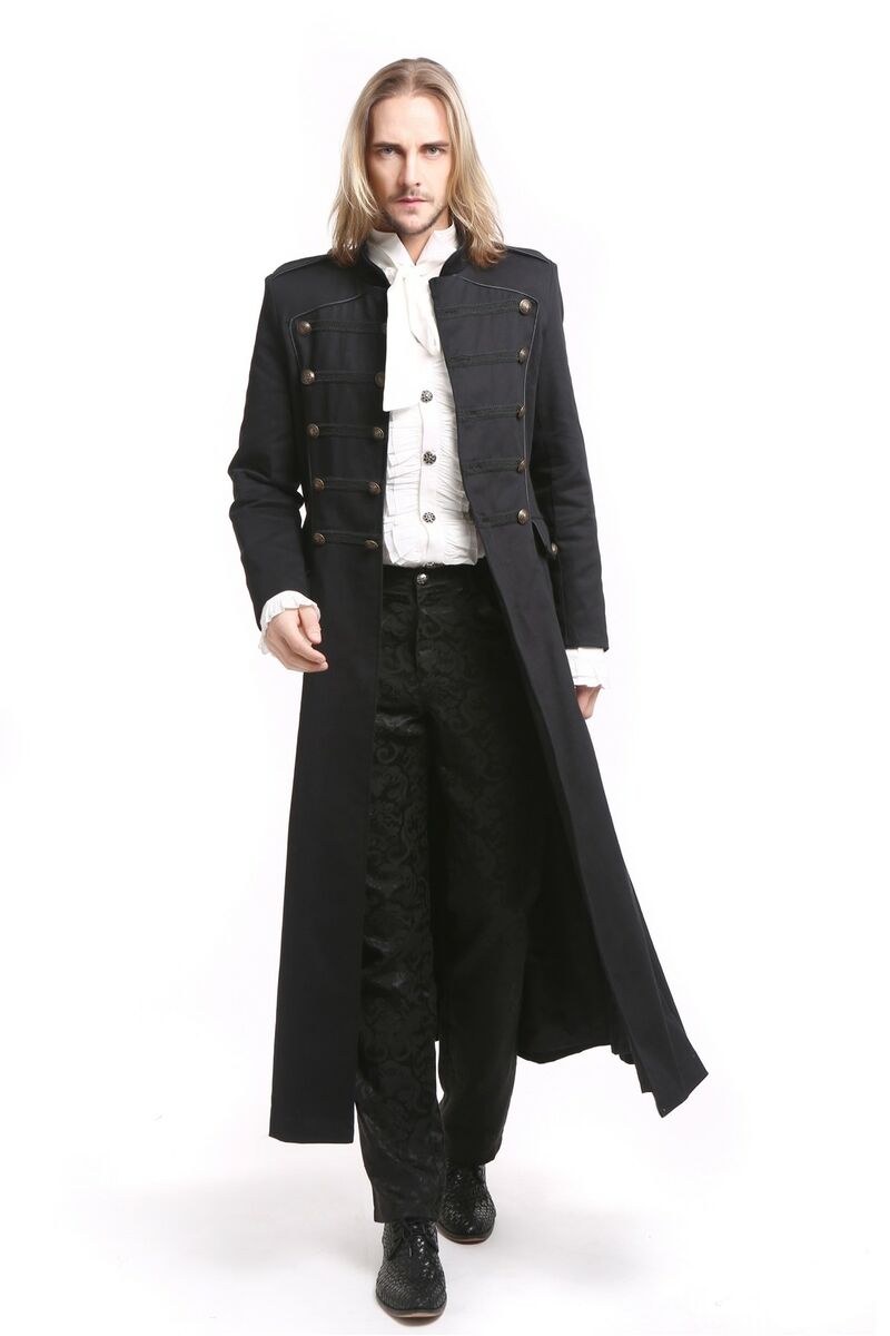 photo n°2 : Manteau gothique, long, noir, pour homme