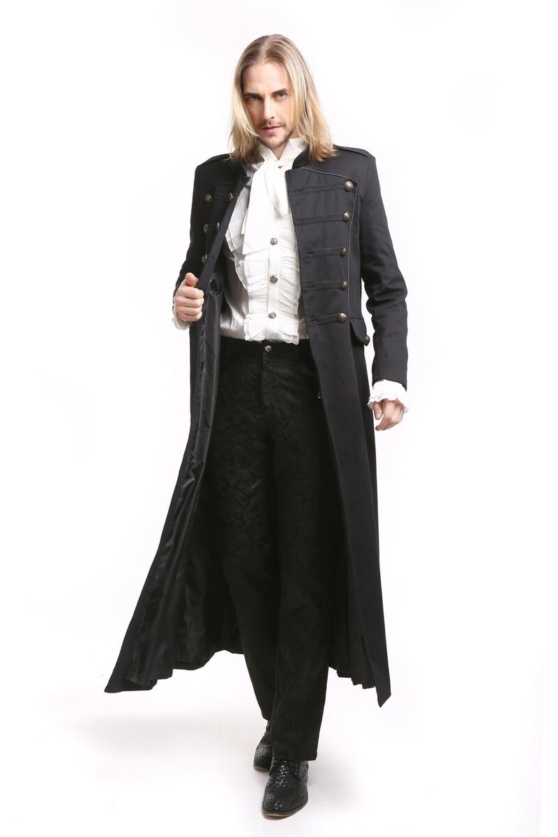 photo n°3 : Manteau gothique, long, noir, pour homme