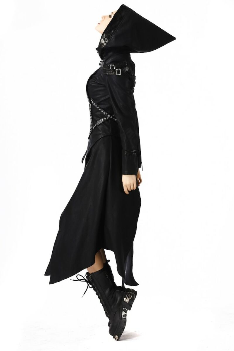 photo n°2 : Manteau long similicuir gothique