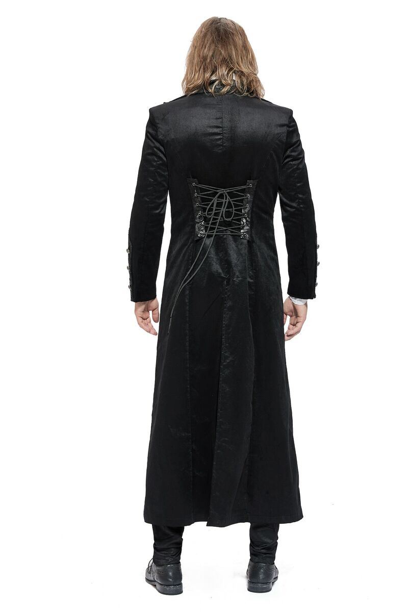 photo n°6 : Manteau long style gothique en velours noir