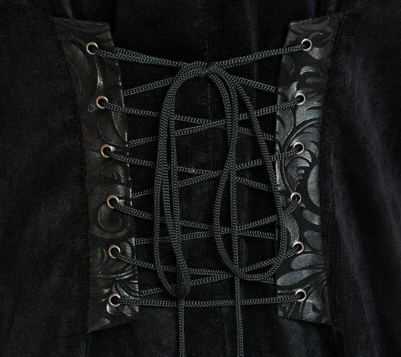 photo n°10 : Manteau long style gothique en velours noir