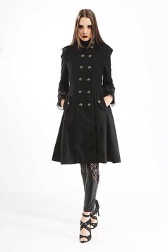 Manteau d'Hiver Style Officier pour Femme
