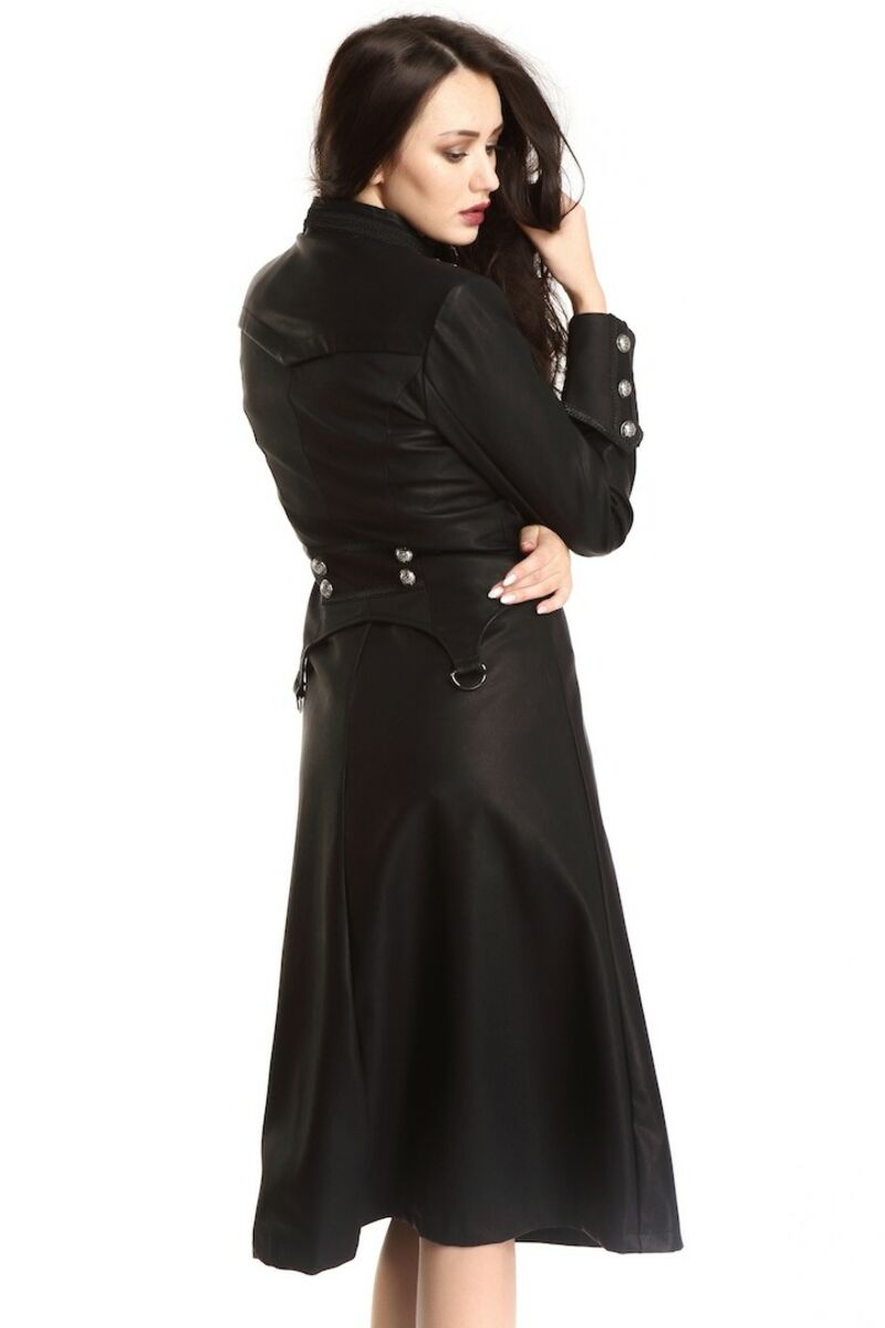 photo n°2 : manteau femme cuir steampunk gothique