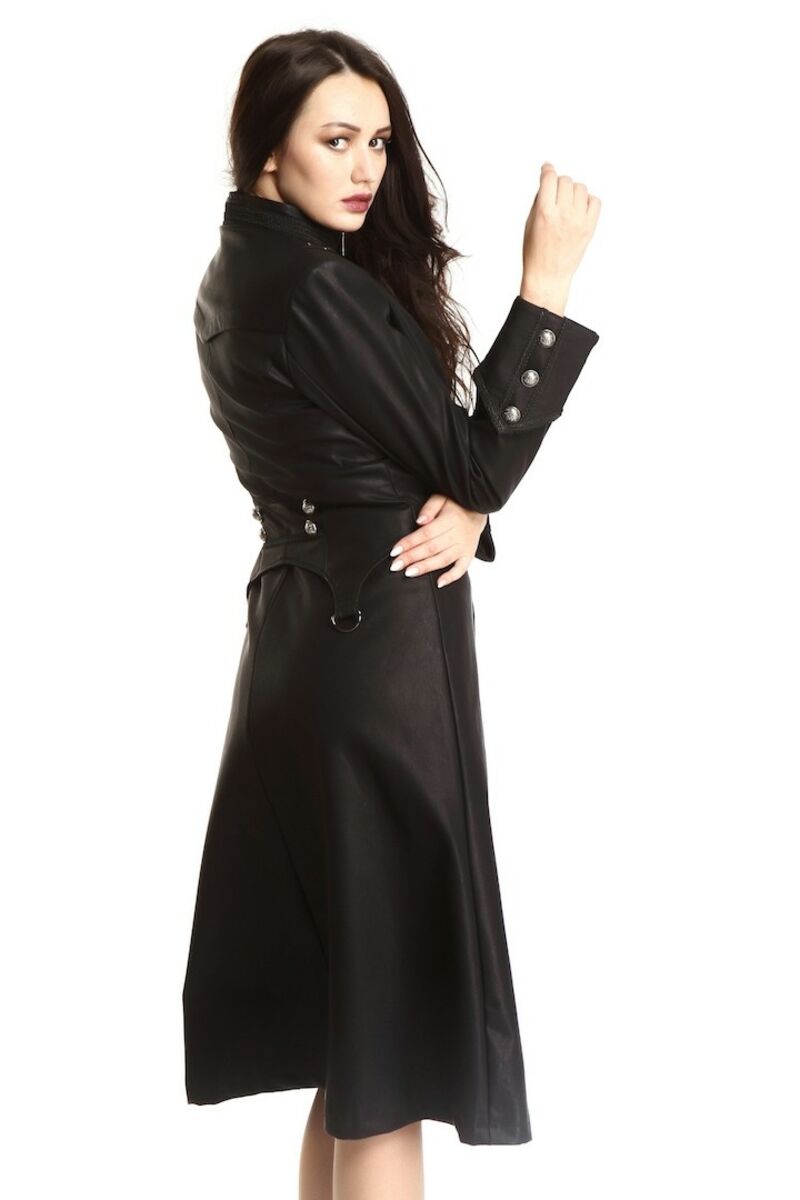 photo n°5 : manteau femme cuir steampunk gothique