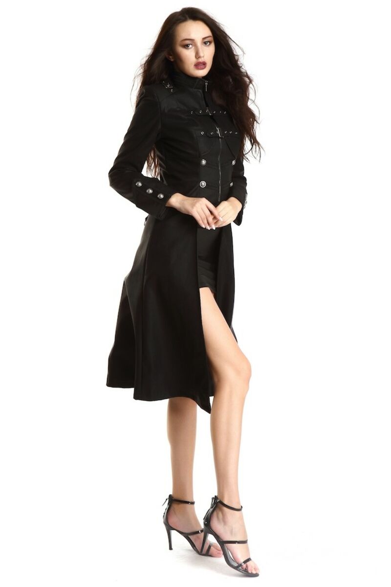 photo n°8 : manteau femme cuir steampunk gothique