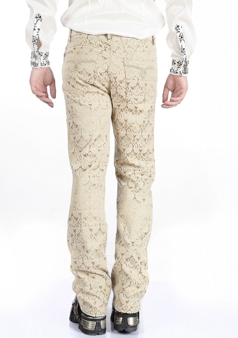 photo n°5 : Pantalon Gothique Aristocrate Homme Brocard Yellow