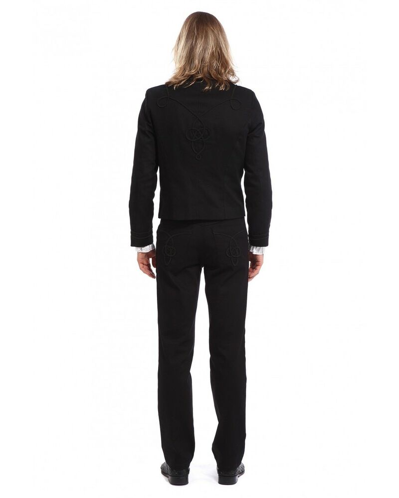 photo n°4 : pantalon gothique noir style officier pour homme