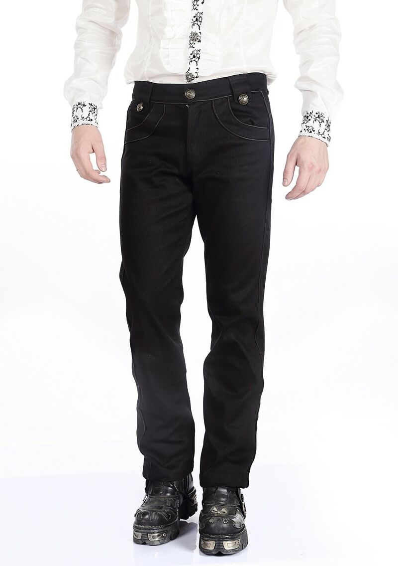 photo n°2 : pantalon gothique noir style officier homme